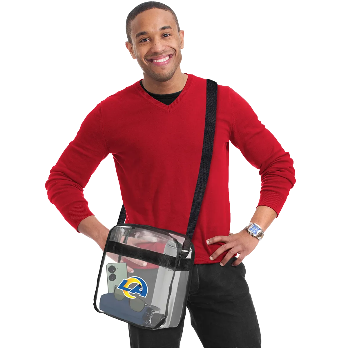 Rams Clear Carryall Crossbody
