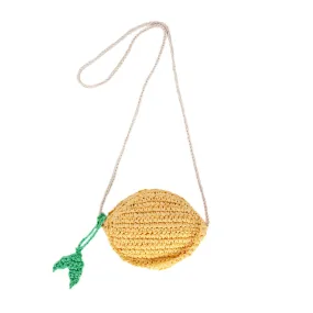 Ravello Lemon Straw Bag