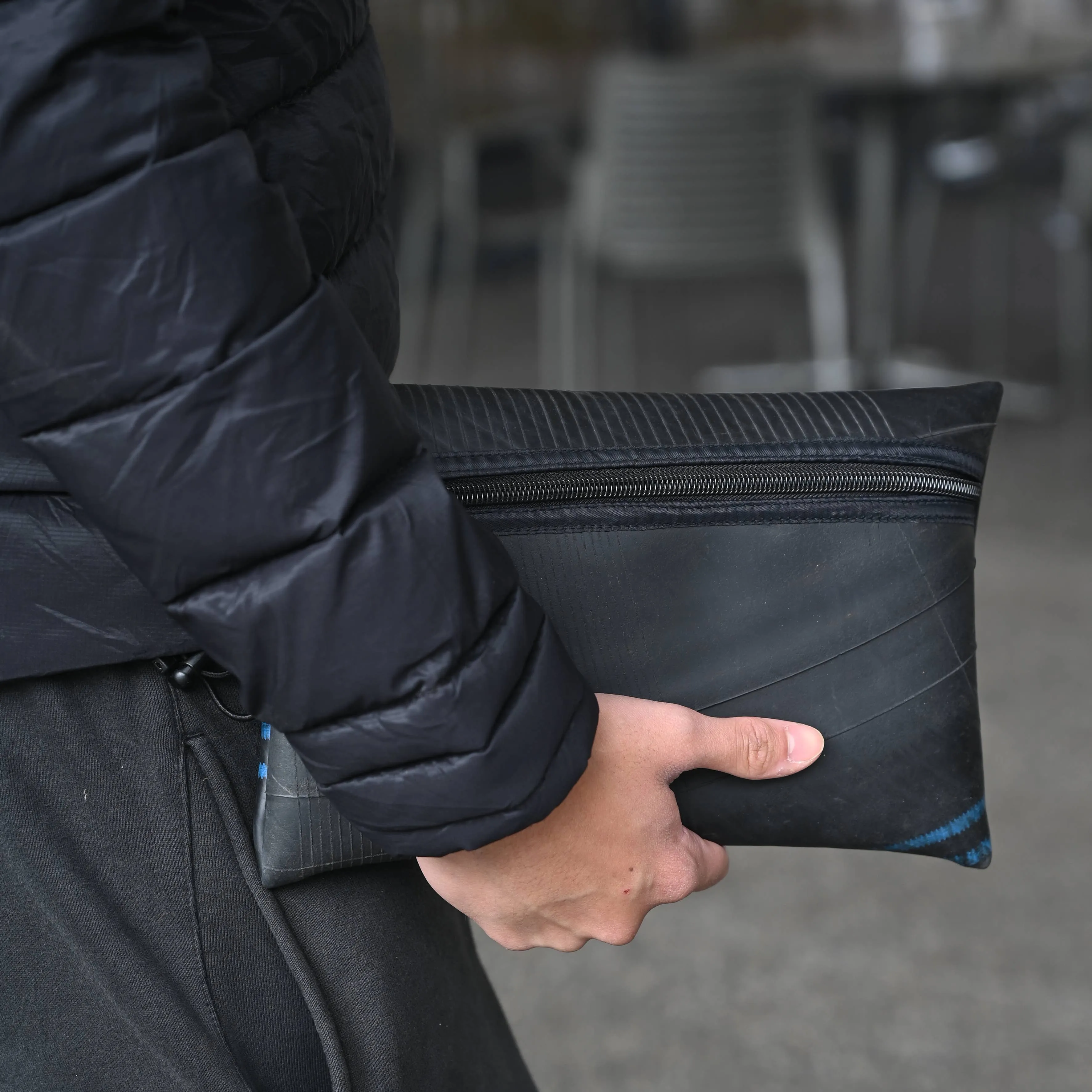Recycled Inner Tube Tech Accessory Pouch