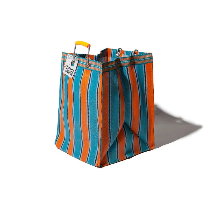 RECYCLED PLASTIC STRIPE BAG - Rectangle D30