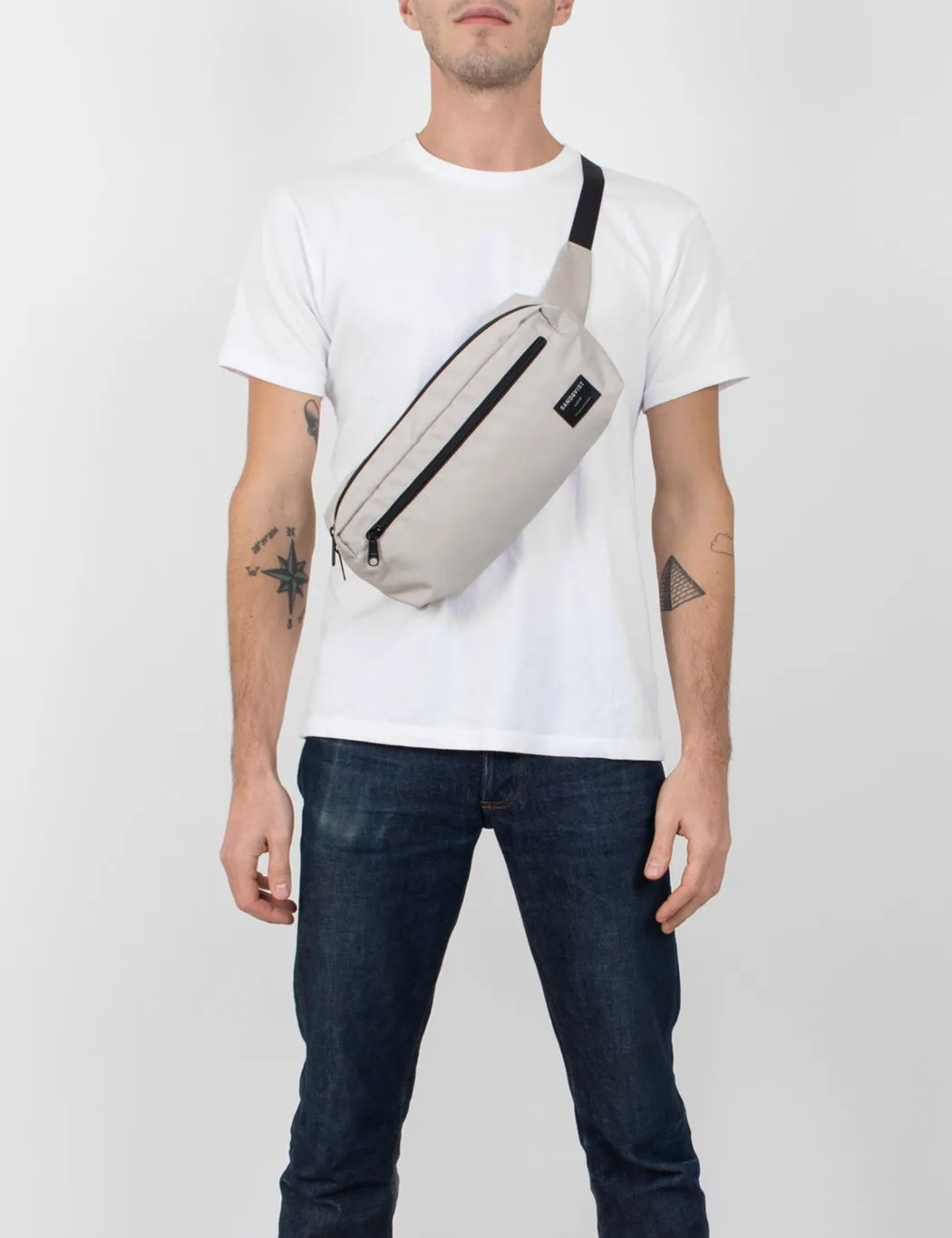 Sandqvist Lex Hip Bag (Ripstop) - Ash Grey