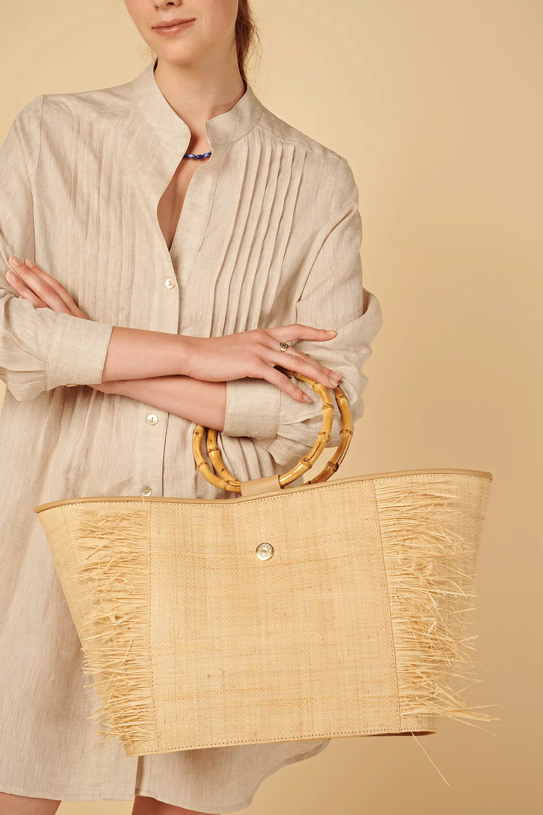 Sifnos Straw Tote Bag