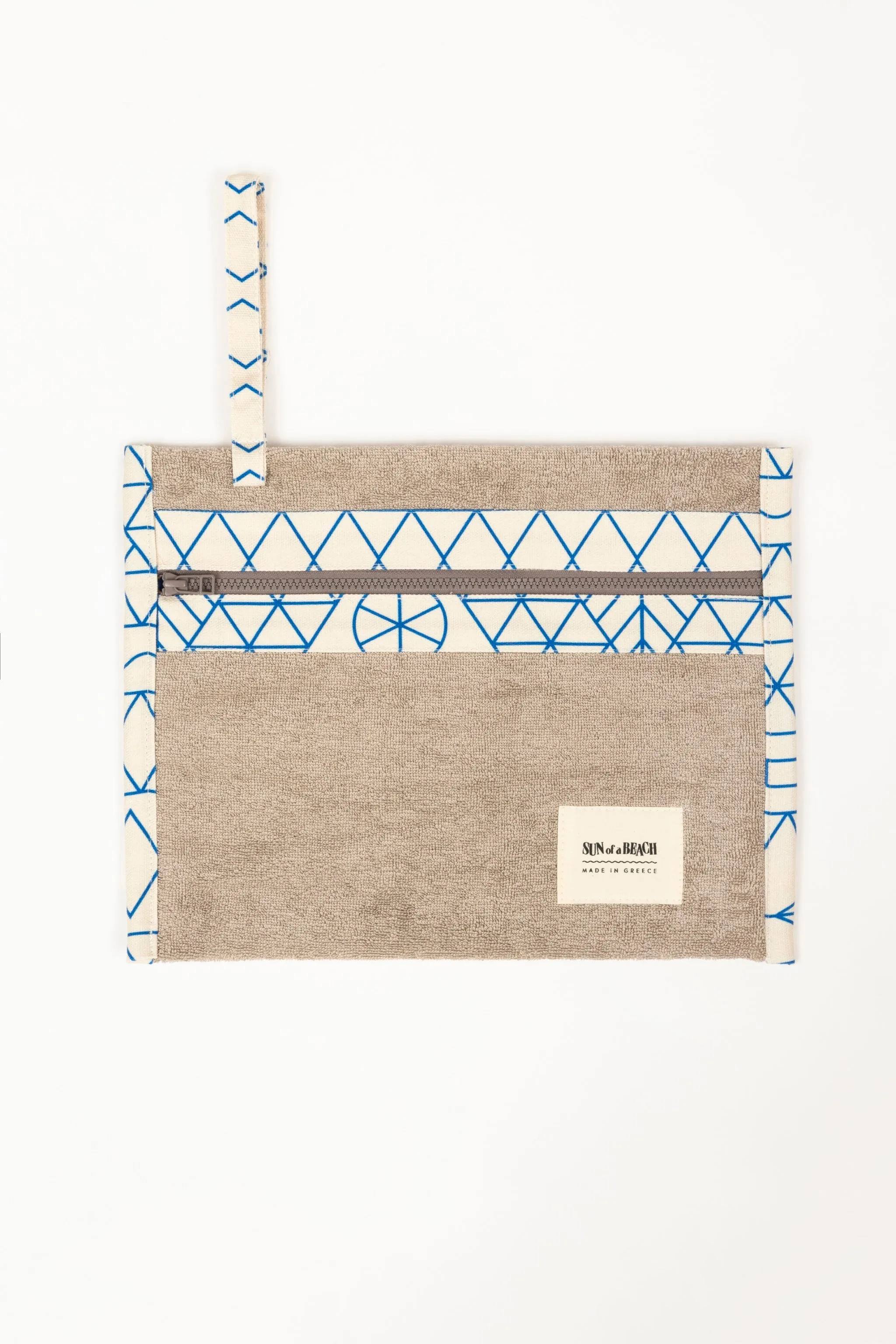 Skies of Tinos Greige | Waterproof Pouch