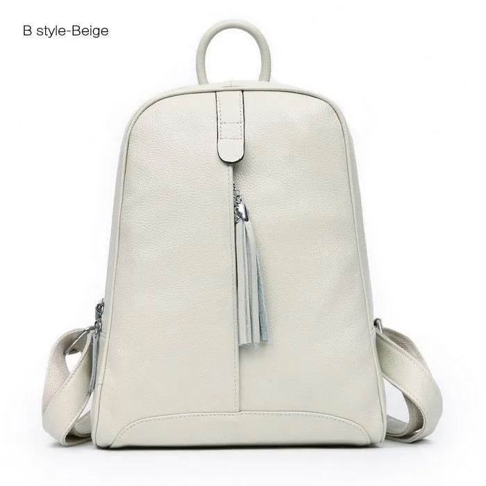 Stylish Genuine Leather Women's Backpack by ZENCY