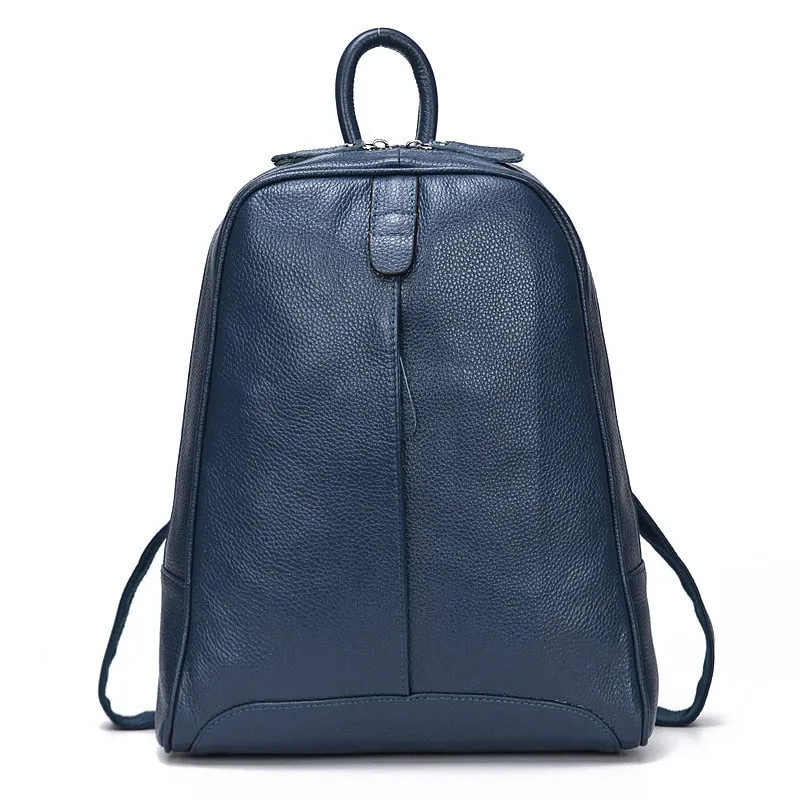 Stylish Genuine Leather Women's Backpack by ZENCY