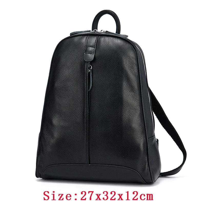 Stylish Genuine Leather Women's Backpack by ZENCY