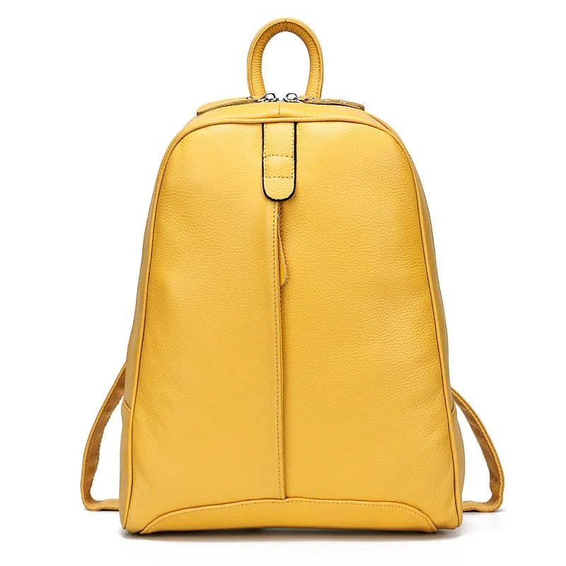 Stylish Genuine Leather Women's Backpack by ZENCY