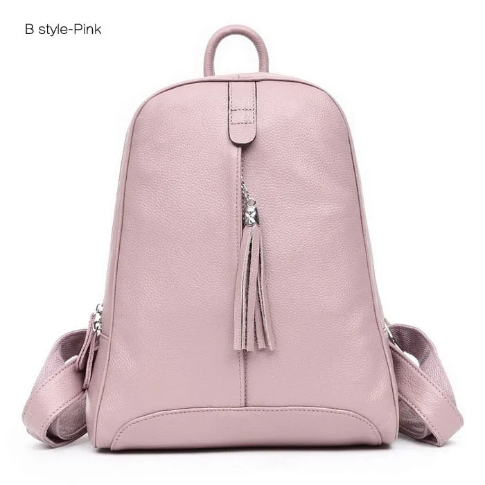 Stylish Genuine Leather Women's Backpack by ZENCY