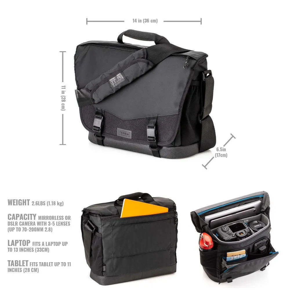 TENBA 638-572 DNA 13 DSLR Messenger (Black)