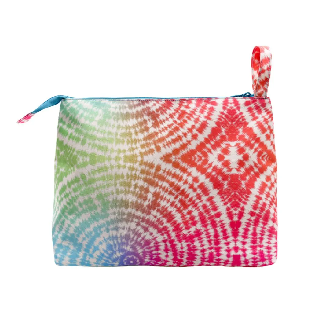 Tie Dye Swirls Large Pouch