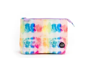 Tie Dye Water Colors Pink Rays M Pouch