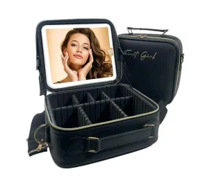 Travel Makeup Bags with Led Mirror