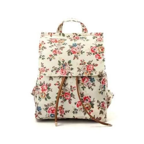 Waterproof Backpack for Women Floral Girls School Backpack - Floral