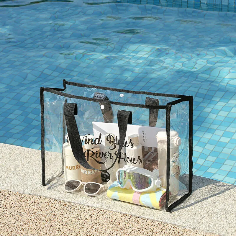 Waterproof Clear Pvc Beach Bag-Showtown