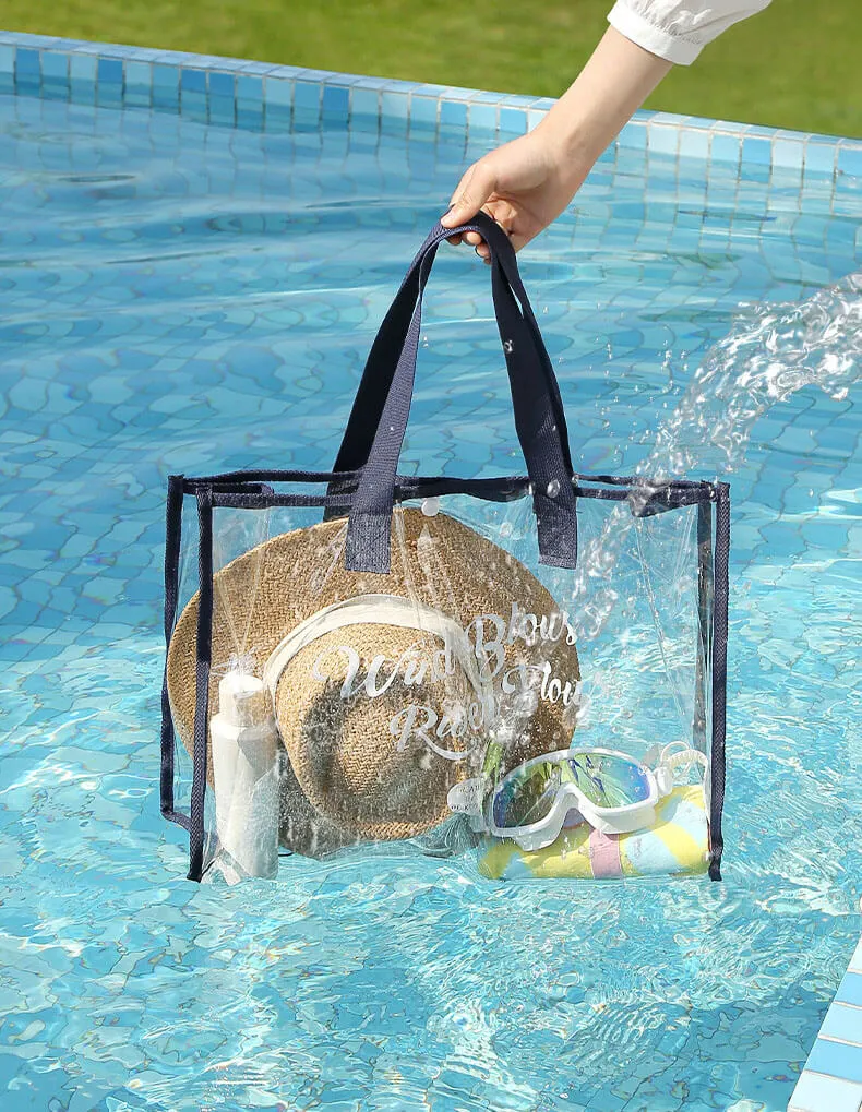 Waterproof Clear Pvc Beach Bag-Showtown
