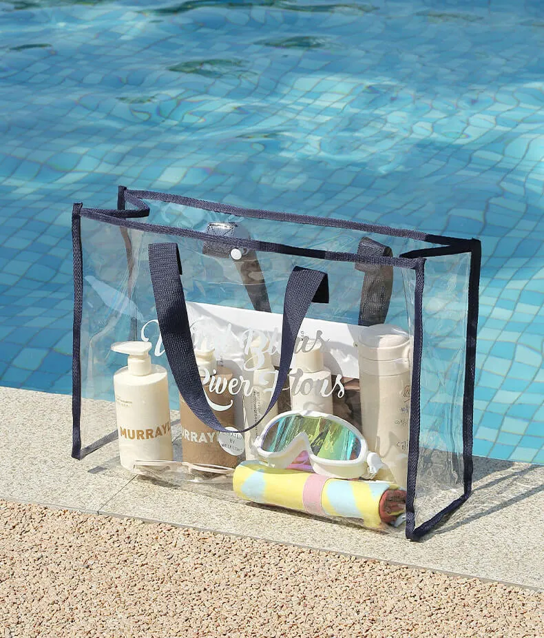 Waterproof Clear Pvc Beach Bag-Showtown