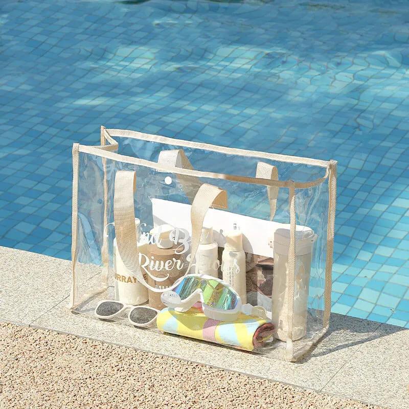 Waterproof Clear Pvc Beach Bag-Showtown