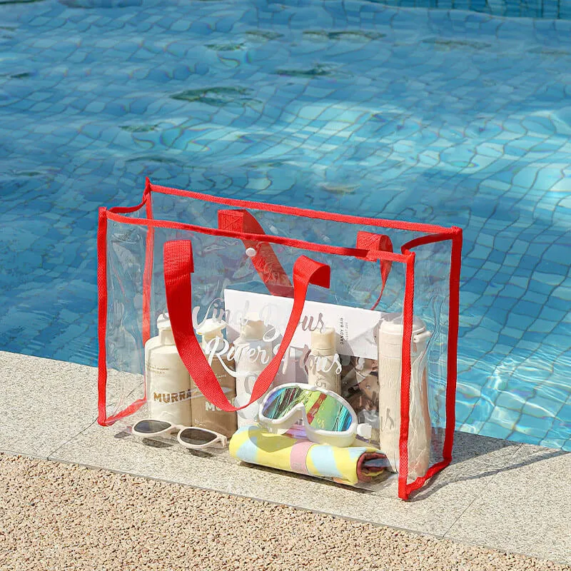 Waterproof Clear Pvc Beach Bag-Showtown