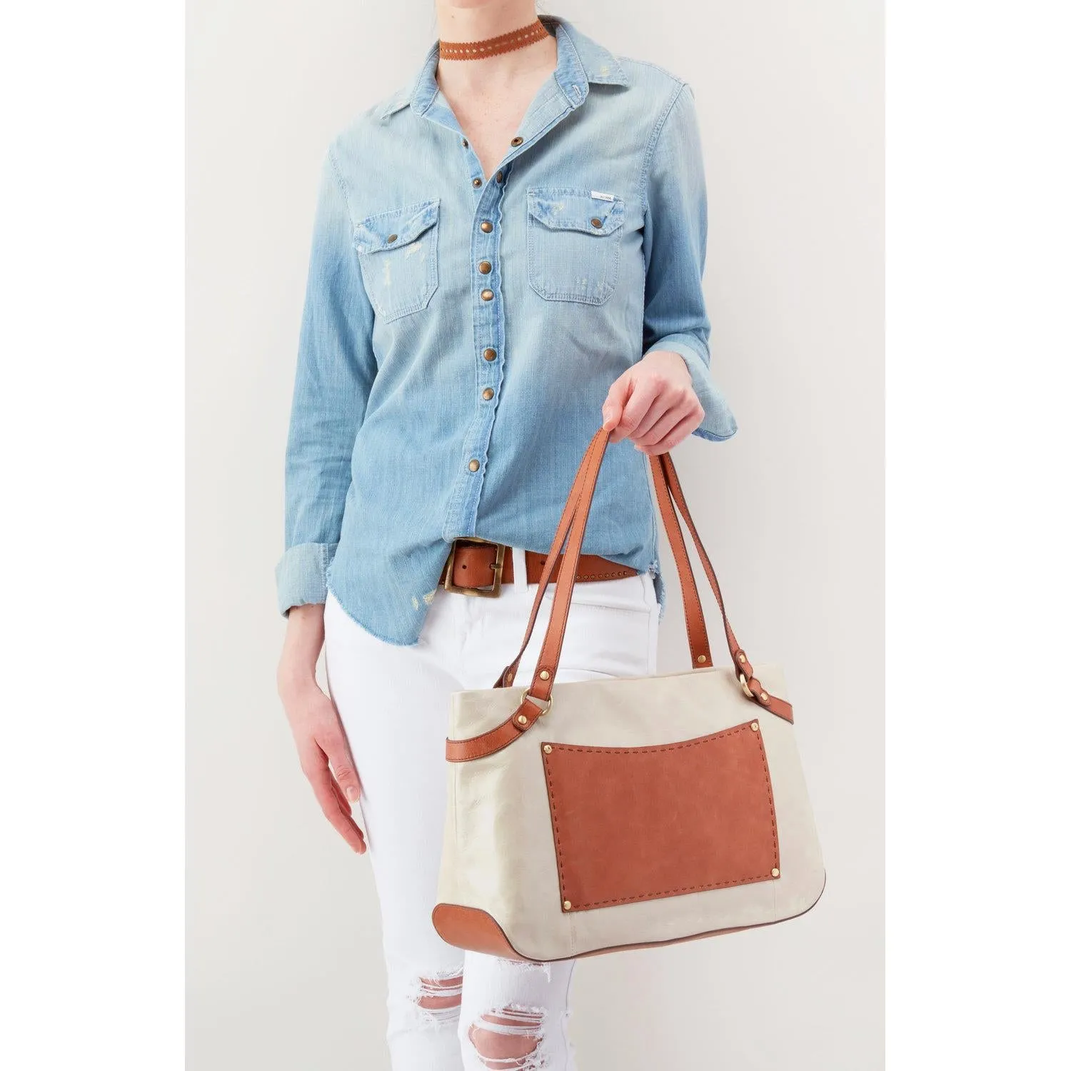 Women's Hobo Knoll Linen Leather