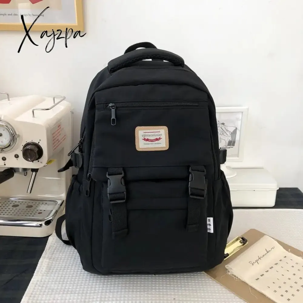 Xajzpa - New Waterproof Nylon Women Backpack Korean Japanese Fashion Female Students Schoolbag Multilayer Simple Sense Travel bag