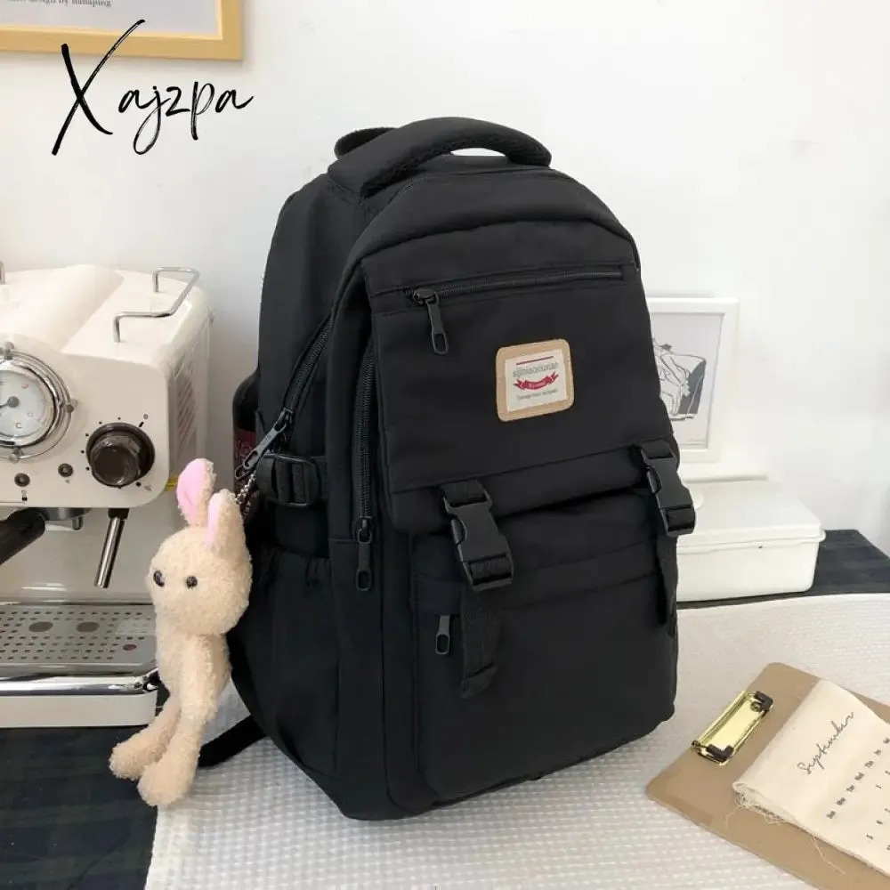 Xajzpa - New Waterproof Nylon Women Backpack Korean Japanese Fashion Female Students Schoolbag Multilayer Simple Sense Travel bag