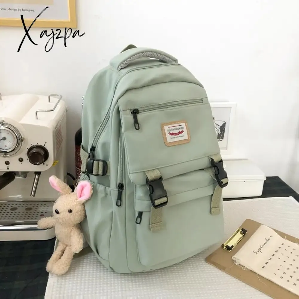 Xajzpa - New Waterproof Nylon Women Backpack Korean Japanese Fashion Female Students Schoolbag Multilayer Simple Sense Travel bag