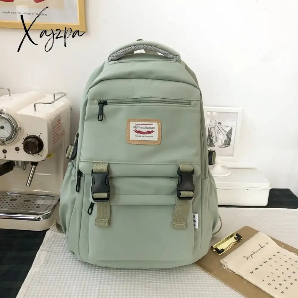 Xajzpa - New Waterproof Nylon Women Backpack Korean Japanese Fashion Female Students Schoolbag Multilayer Simple Sense Travel bag